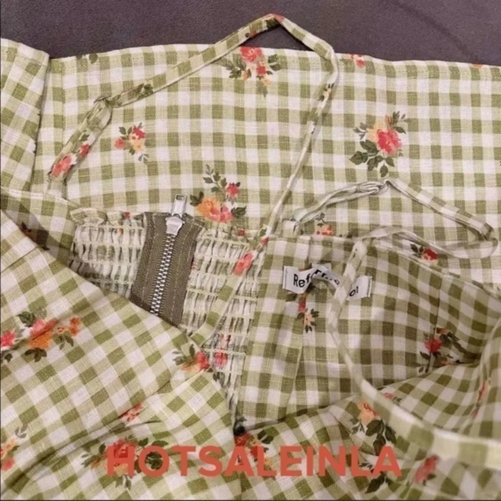 SALE✨Reformation Roarke Linen Dress in Patio *NEW* - Picture 5 of 6